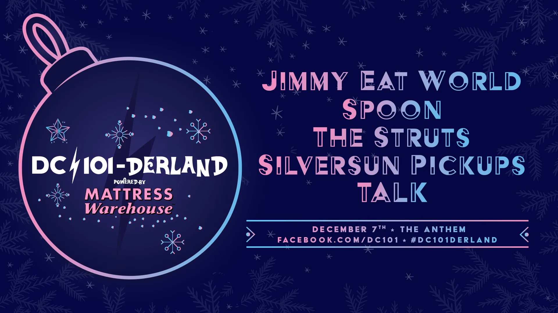 NEW SHOW: Washington, DC | December 7