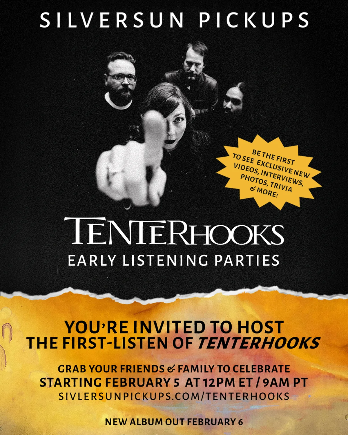 Host a ‘Tenterhooks’ Listening Party!